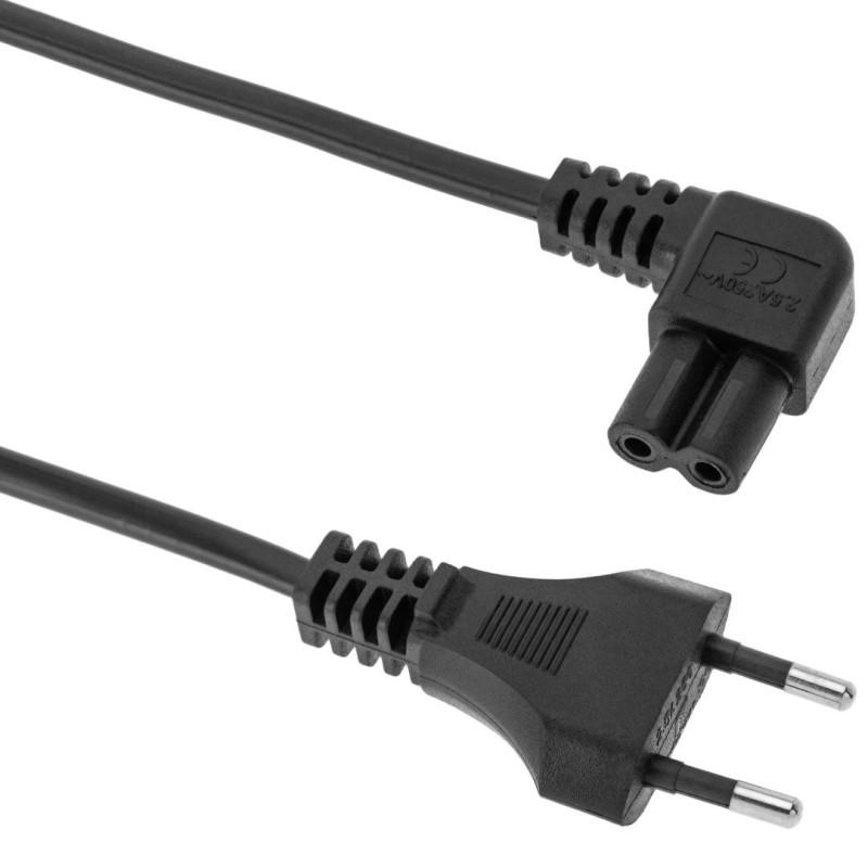 Alimentation 2*0.75mm² M F 1.5m Coudé