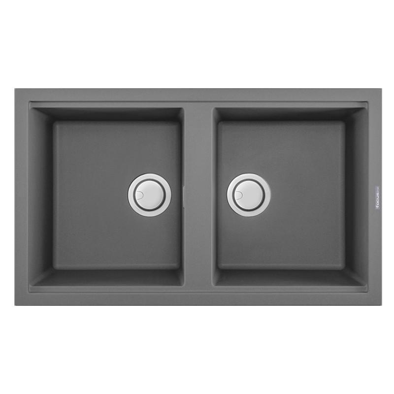 Focus Évier Smart Graniteck 2 Bac 86Cm