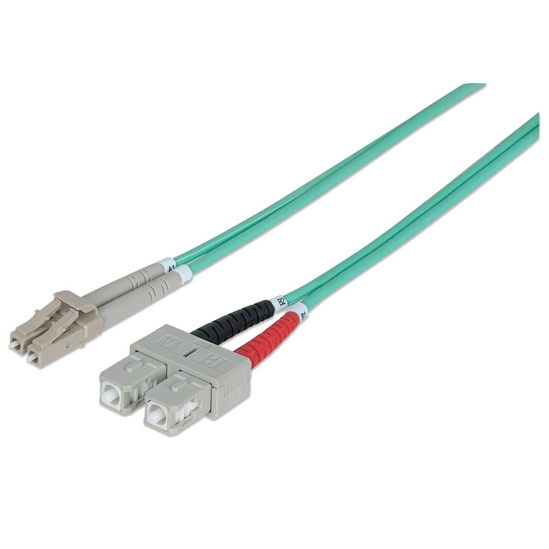 Intellinet FO Dx Multimode LC SC, , OM3 1m