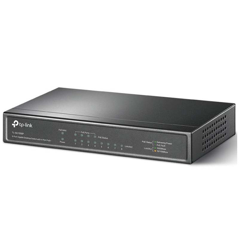 Tp-Link Switch De Bureau TL-SG1008P 8 Ports Gigabit + 4 Ports PoE+