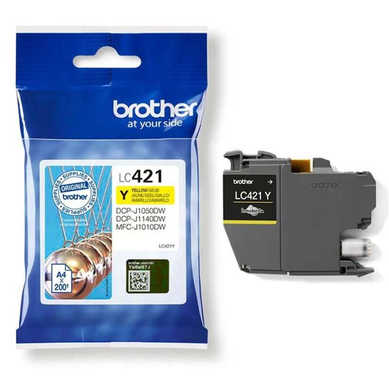 Brother Cartouche Jet d'encre LC421Y