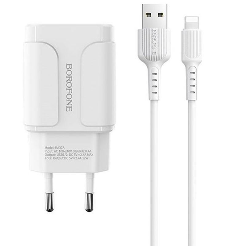 BOROFONE Borofone BA37A 2 Ports USB Vers Lightning
