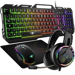 SPIRIT OF GAMER 4En1 : Clavier + Souris + Casque + Tapis