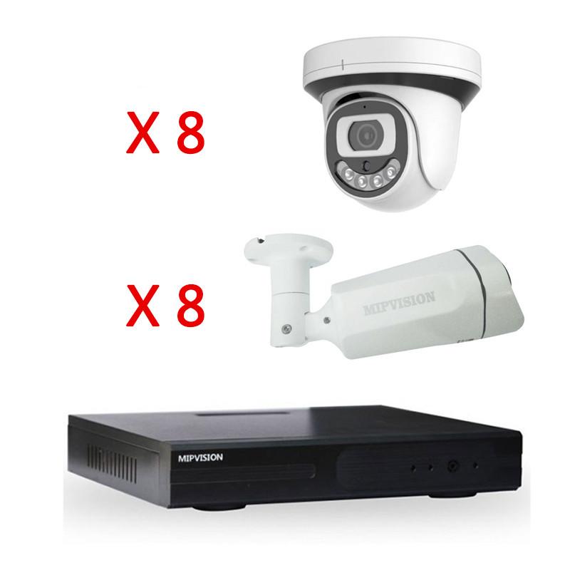 mipvision Hyprid + 8 Caméras Internes + 8 Caméras Externes Mipvision 5MP