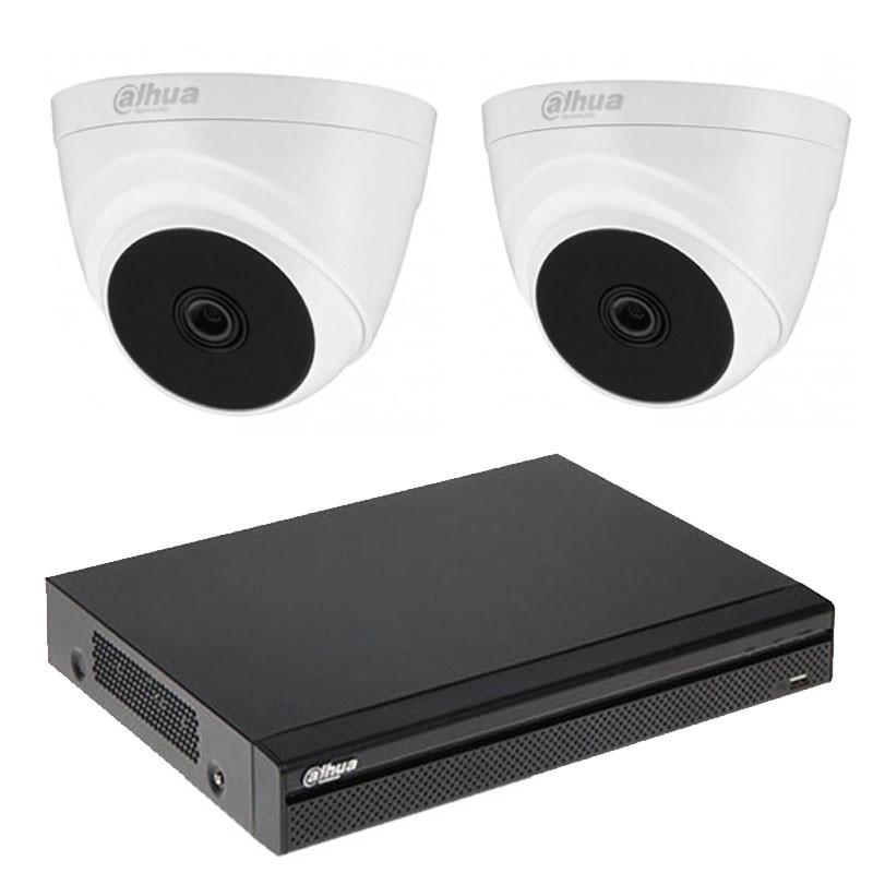 DAHUA DVR + 2 Caméra De Surveillance Extérieur 2MP