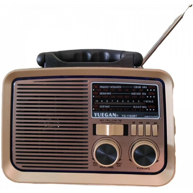 Yuegan Fm Bluetooth Yuegan YG-1182BT Marron