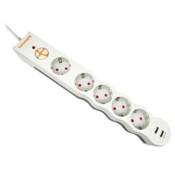 Tuncmatik Powersurge 5 Prises + 2 USB 1.5 M