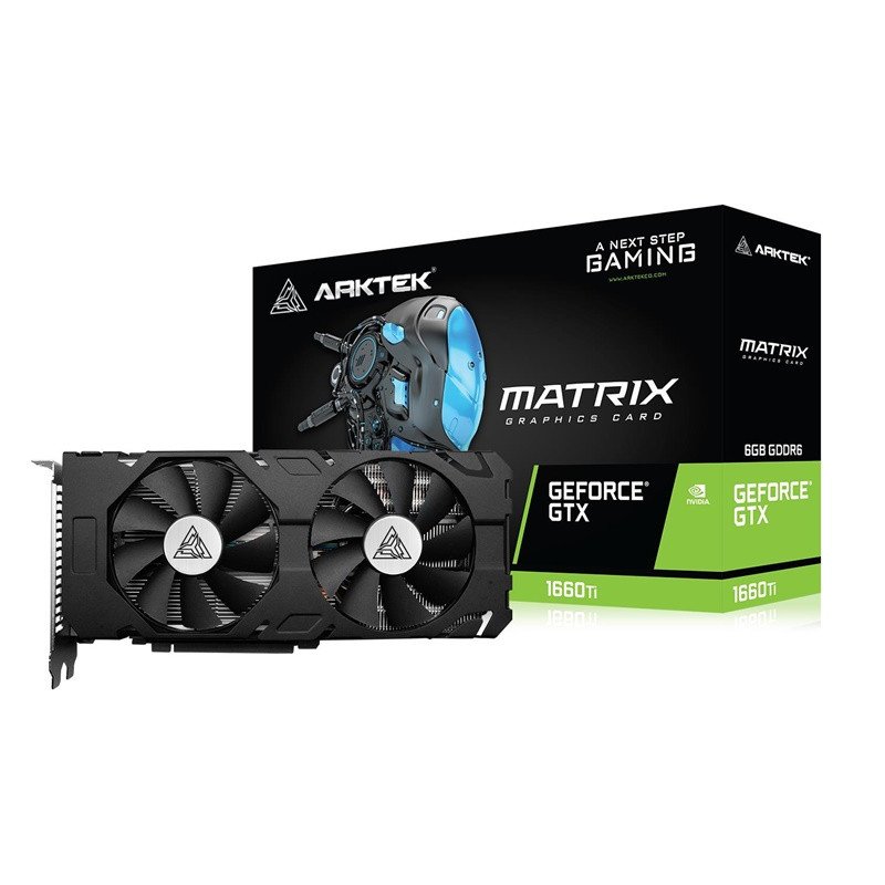 ARKTEK Graphique Arktek GeForce GTX 1660 Ti Dual Fans DDR6