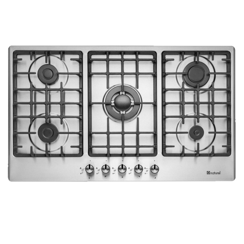 Naturel Cuisson Encastrable Slim A9501 5 Feux 90Cm Inox
