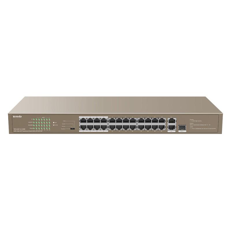 Tenda De Bureau Tenda TEF1126P-24-250W 24 Ports 10 100Mbps Marron