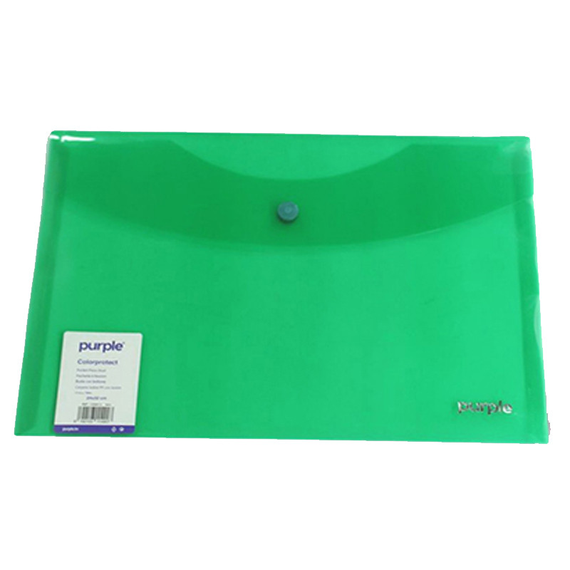 Purple Pochette à Bouton Pression en PP Colorprotect