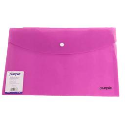 Purple Pochette à Bouton Pression en PP Colorprotect