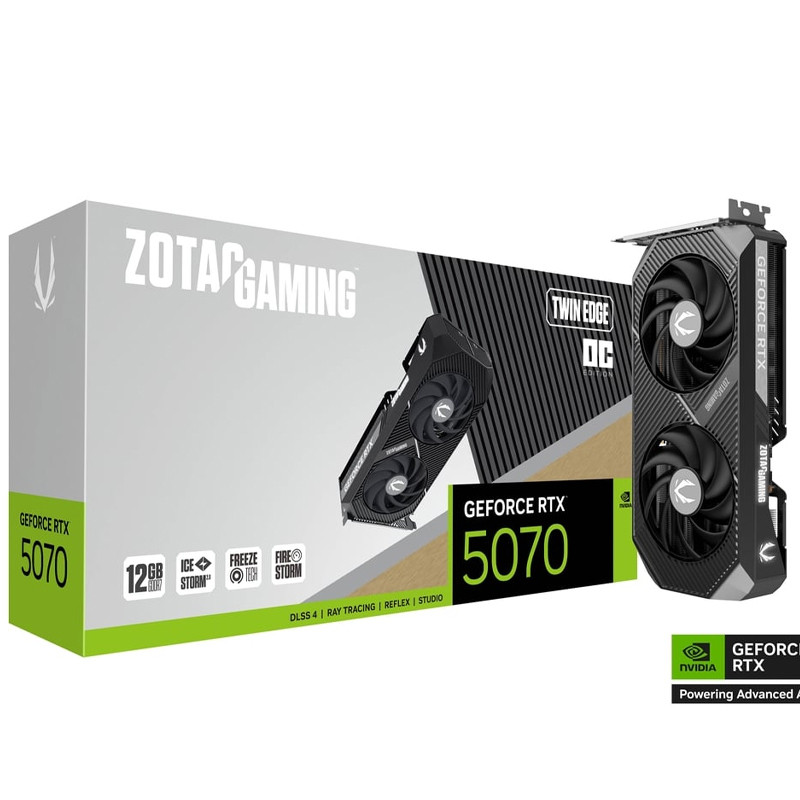 Zotac Graphique Zotac Gaming GeForce RTX 5070 GDDR7 Twin Edge OC