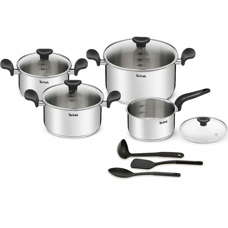 Tefal Batterie de Cuisine Primary 11 Pièces Inox