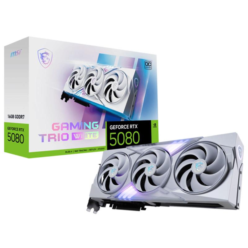 Msi Carte Graphique Gaming GeForce RTX 5080 GDDR7 Trio OC