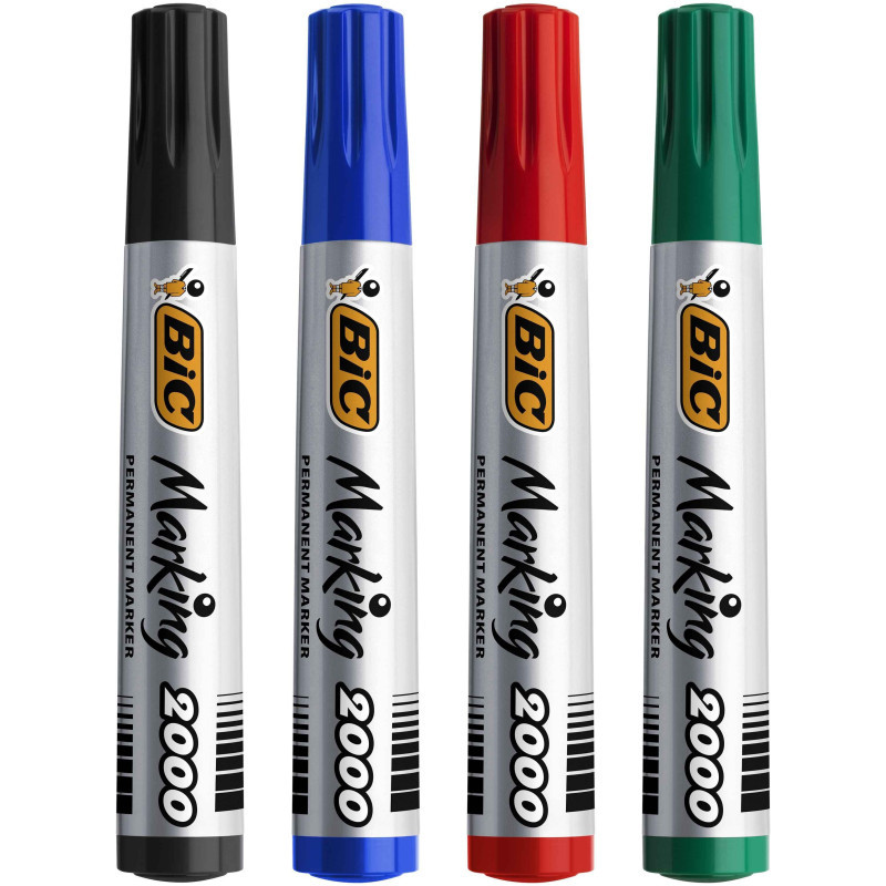 Bic 4 Marqueurs Bic Marking Ecolutions Multi couleurs