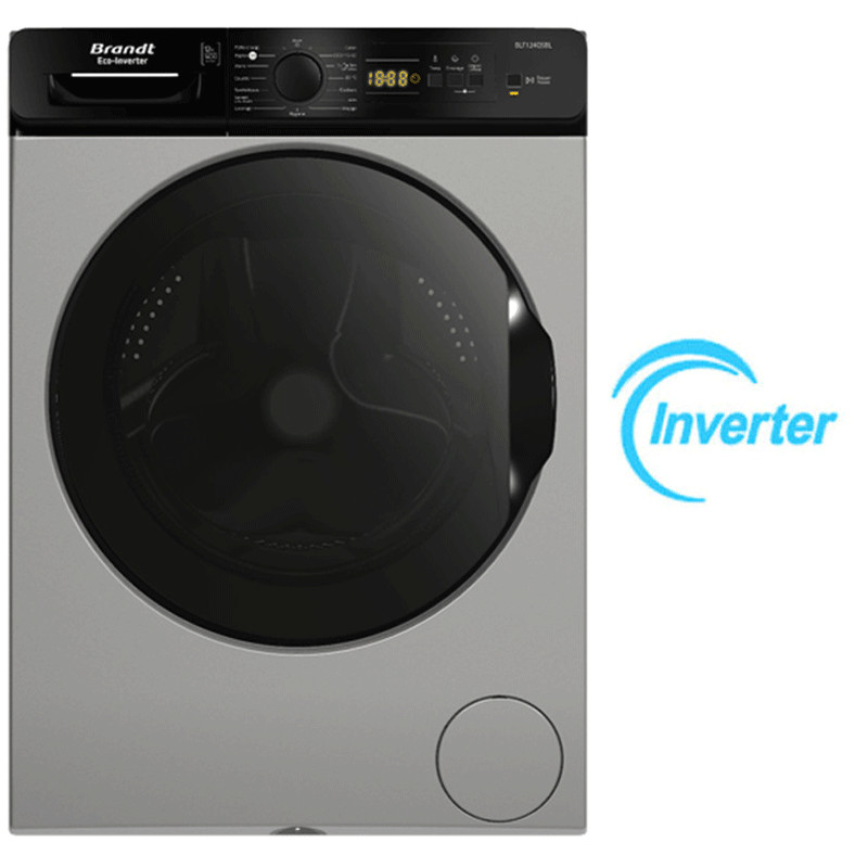 Brandt Lave Linge Frontal Inverter 12KG BLF124QSBL