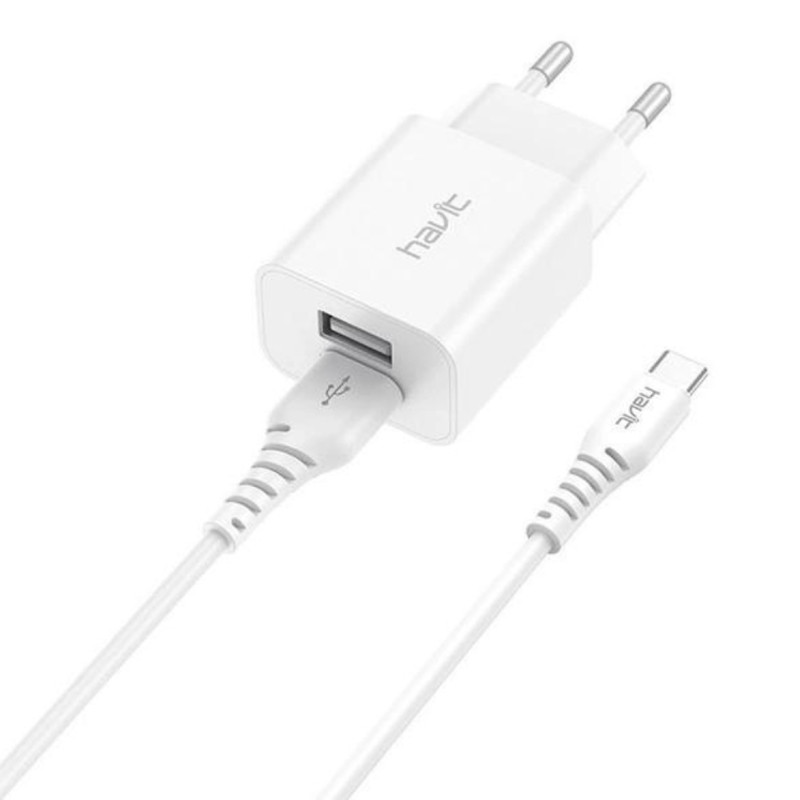 Havit Secteur Havit ST902 2 Ports USB + Cable Type-C 10W