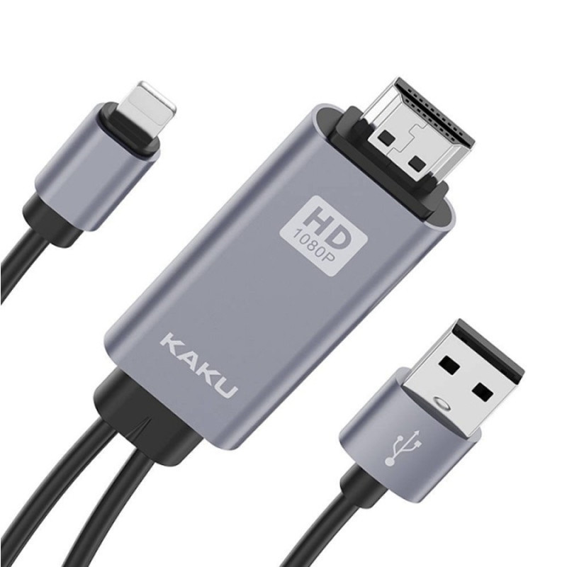 Kaku Kaku KSC-556 3En1 USB Lightning Vers HDMI 4K