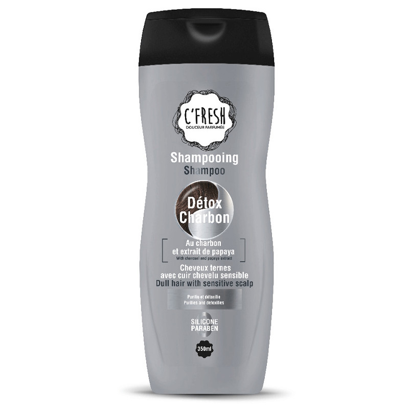 C'fresh Détox Charbon Pour Cheveux Ternes, Cuir Chevelu