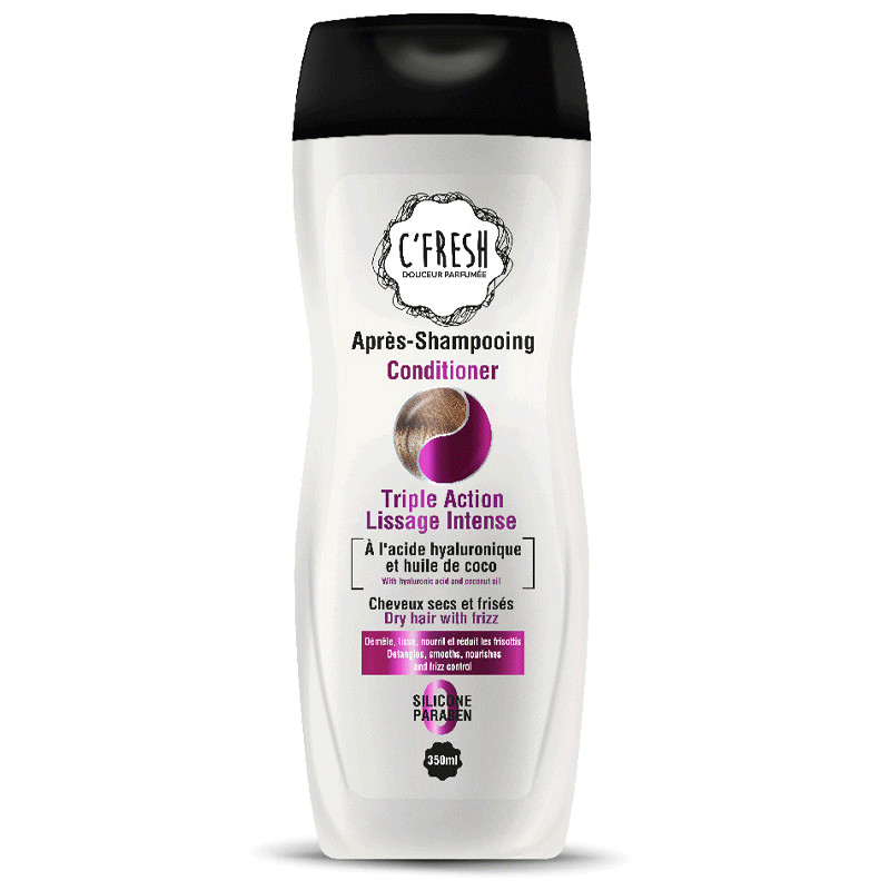 C'fresh Triple Action Lissage Intense Pour Cheveux Secs Frisés