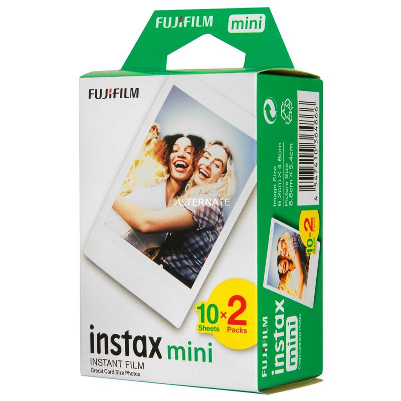 Fujifilm Papier Photo Mini Instax 86x54 mm 20 Feuilles