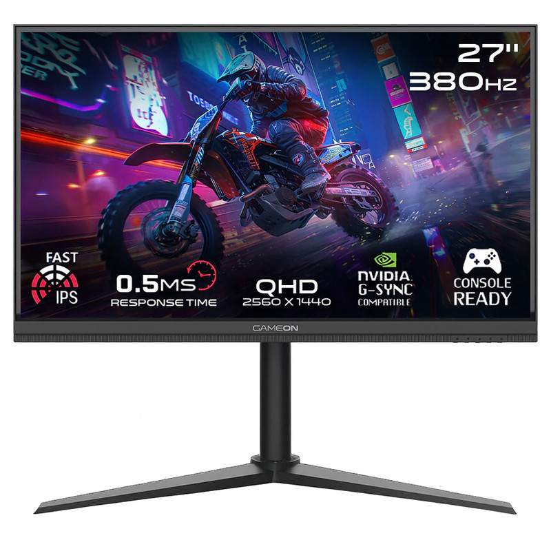 Game On Ecran Gaming Midnight Pro Series GOMP27QHD380IPS 27'' QHD 380Hz Fast IPS