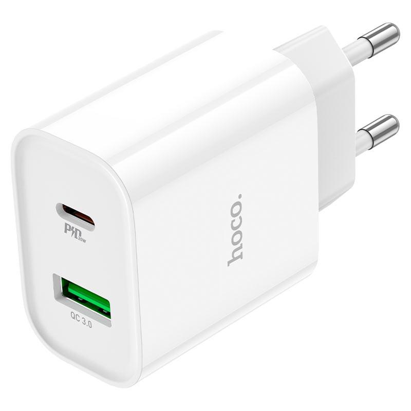 Hoco Chargeur C80A Plus Dual Type-C 20W