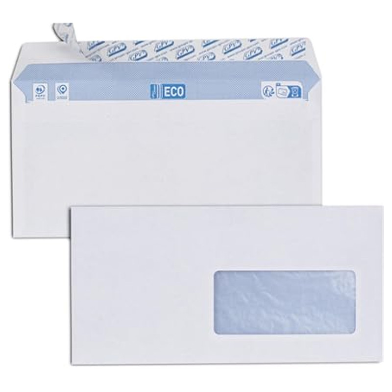 Dogan Zarf De 500 Enveloppes Vitrifiée Dogan Zarf 110x220 mm