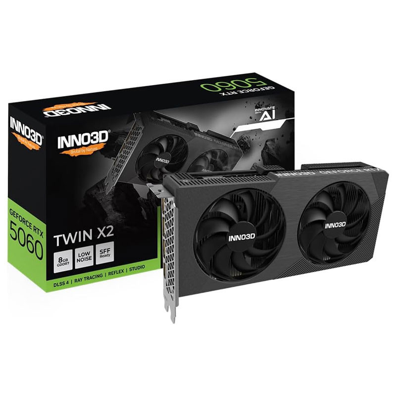 Inno3D Graphique Inno3D GeForce RTX 5060 GDDR7 Twin X2