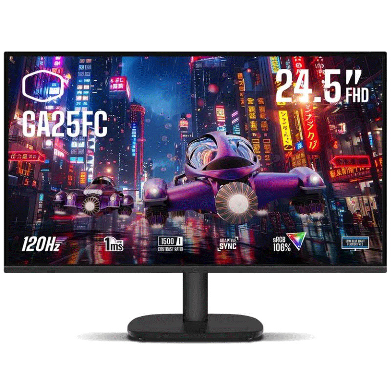 Cooler Master Ecran Gaming GA25FC 24.5'' Full HD 120Hz IPS