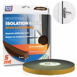 Boss Tape Joint Isolation Porte Fenêtre Tape 6mm x 5m Marron