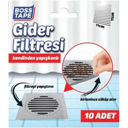 Boss Tape de Canalisation Tape Autoadhésif 10 Pièces 110 x 110 mm