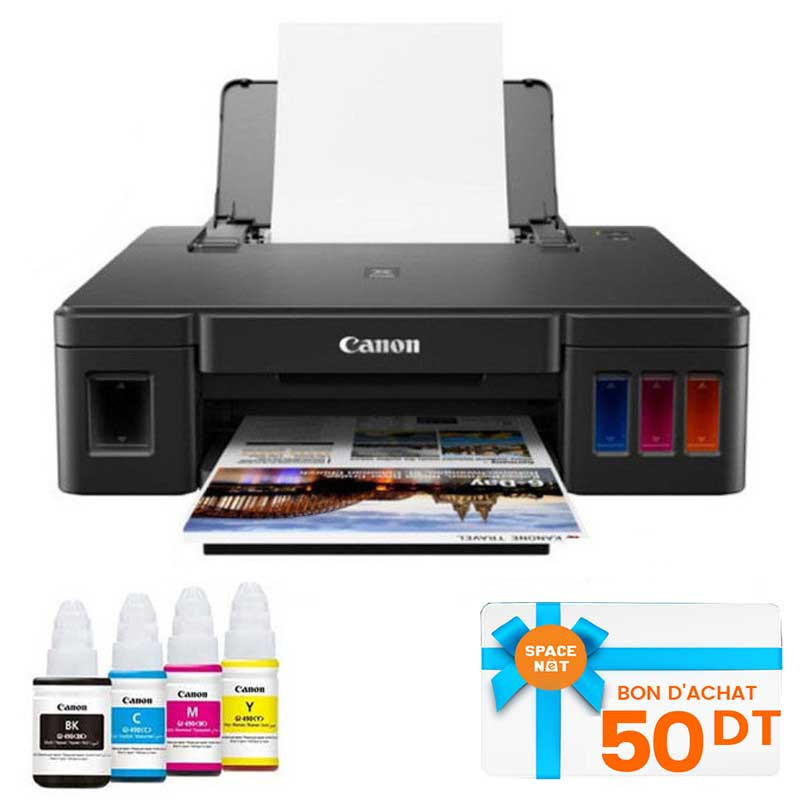 Canon Imprimante Jet D'encre Multifonction 3En1 G2410 Couleur