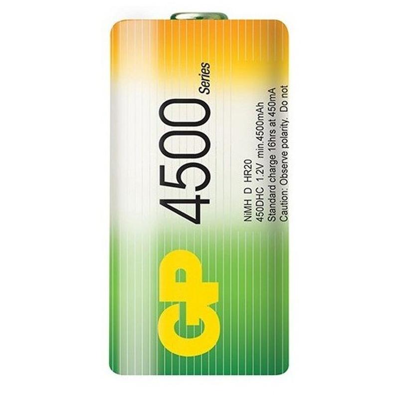 GP Batteries Rechargeable GPR D BP2 4500Mah