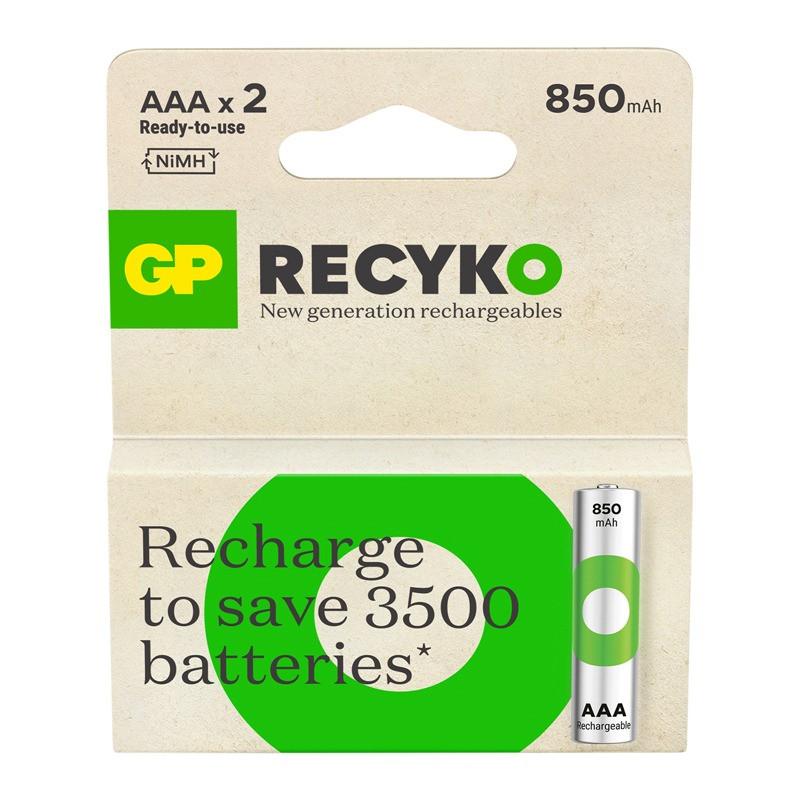 GP Batteries Rechargeables GP Recyko AAA 1.2V 850mAh