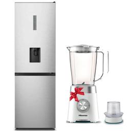 HiSense Combiné RB1N300NMC 320 Litres Nofrost Inox