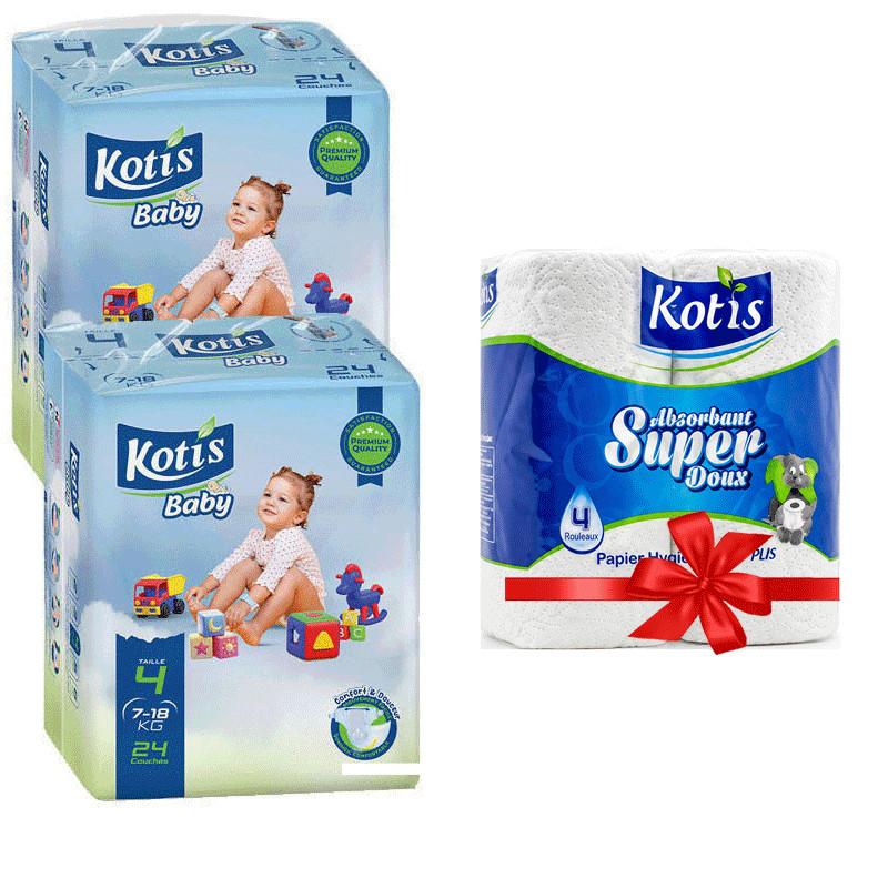 KOTIS Bébé Kotis Premium T4 24 Pièces Maxi Eco