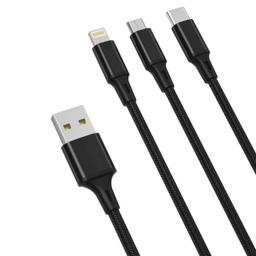 XO XO NB173 3En1 Type-C + Lightning + Micro-USB