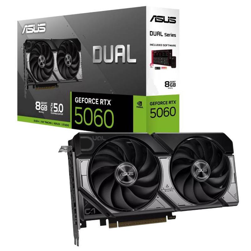 Asus Carte Graphique Dual GeForce RTX 5060 OC GDDR7