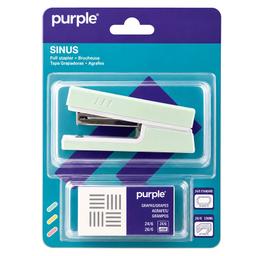 Purple Agrafeuse + Paquet d’agrafes Bi-color Sinus