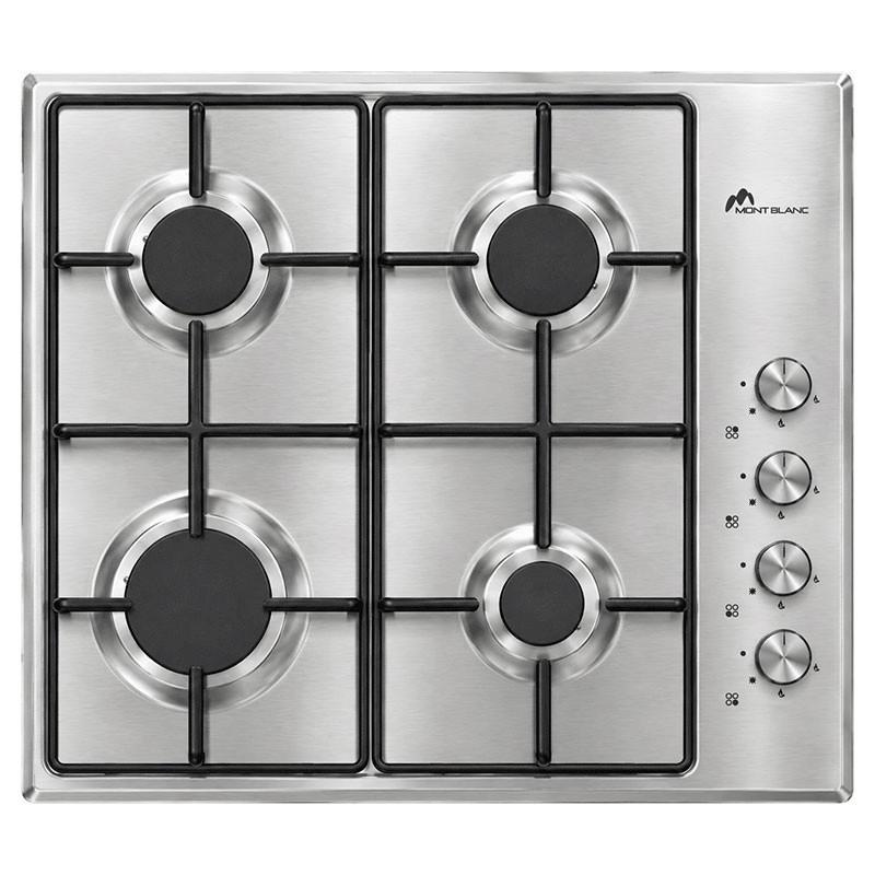 Mont Blanc Plaque de Cuisson Encastrable PXLS60-5 4 Feux 60 Cm Inox