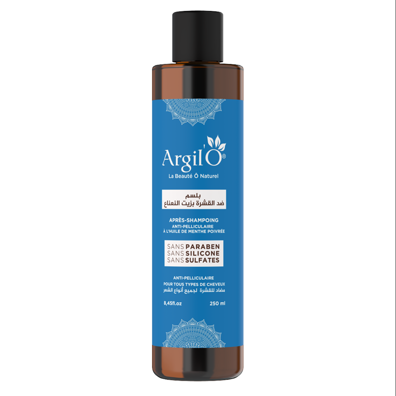 Argil'O shampoing ARGILO Ghassoul à l'huile de poivrée