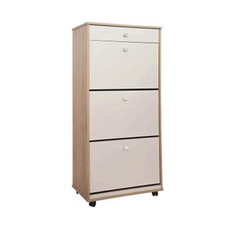 Sotufab Stratifié 3 portes + 1tiroirs stockage de 27 paires