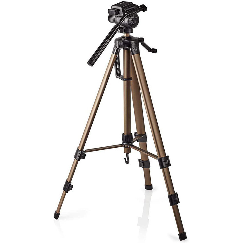 Trépied Nedis Pan & Tilt Pour Appareil Photo 161Cm & Bronze