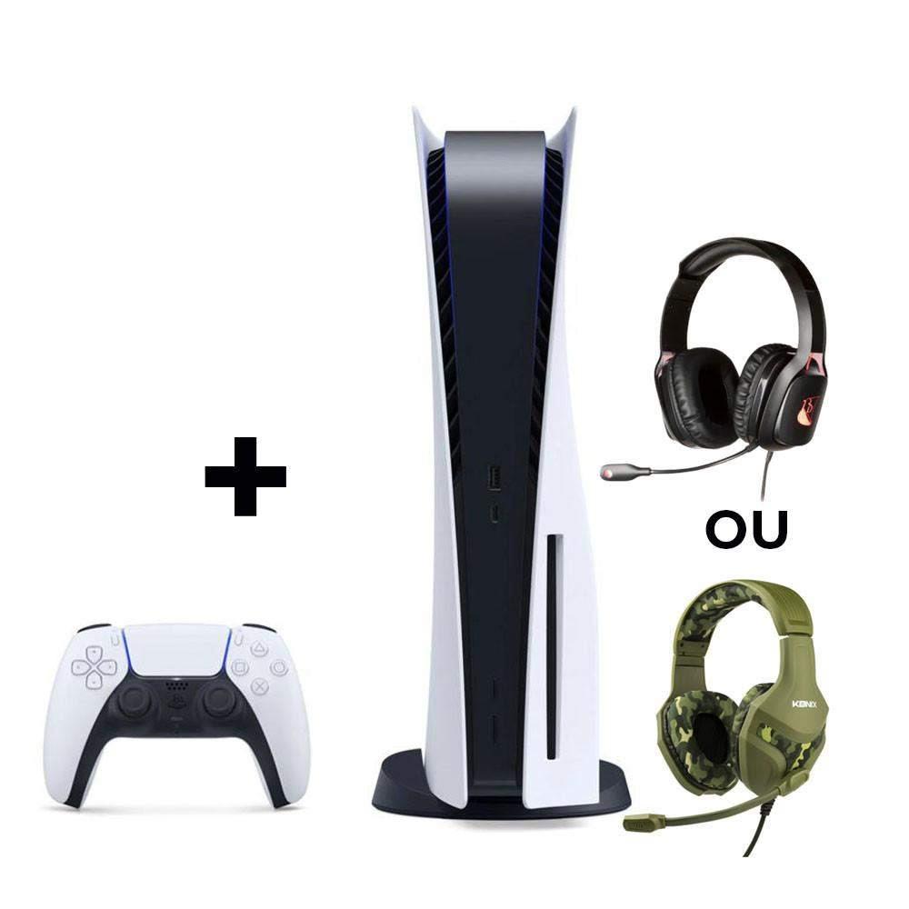 Sony PS5 Digital C Grow Ragnarok + Casque Konics