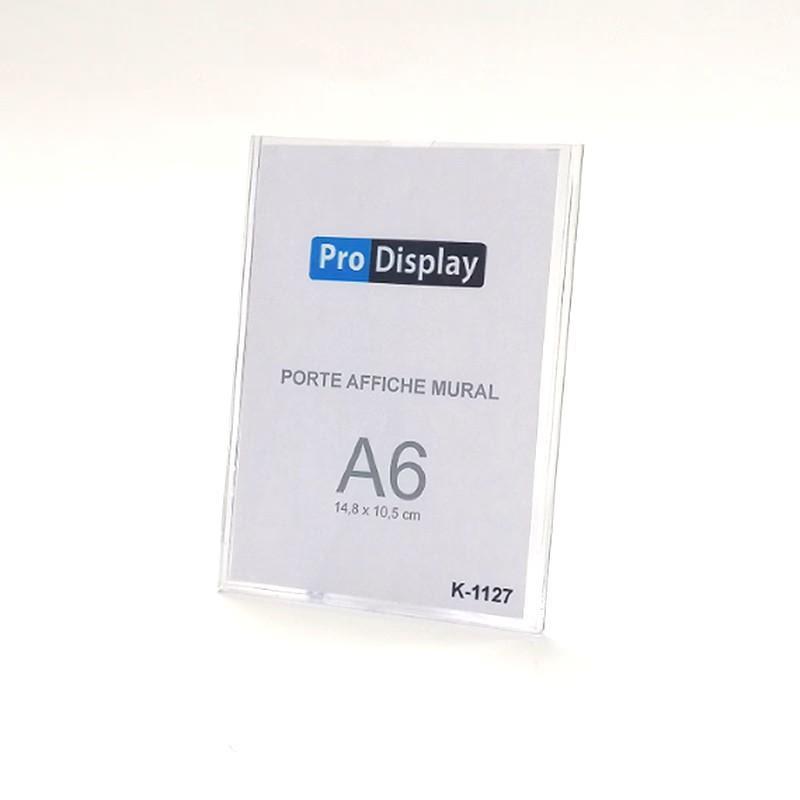 Display K-1127, Porte Affiche mural A6 14.8 x 10.5 cm Transparent