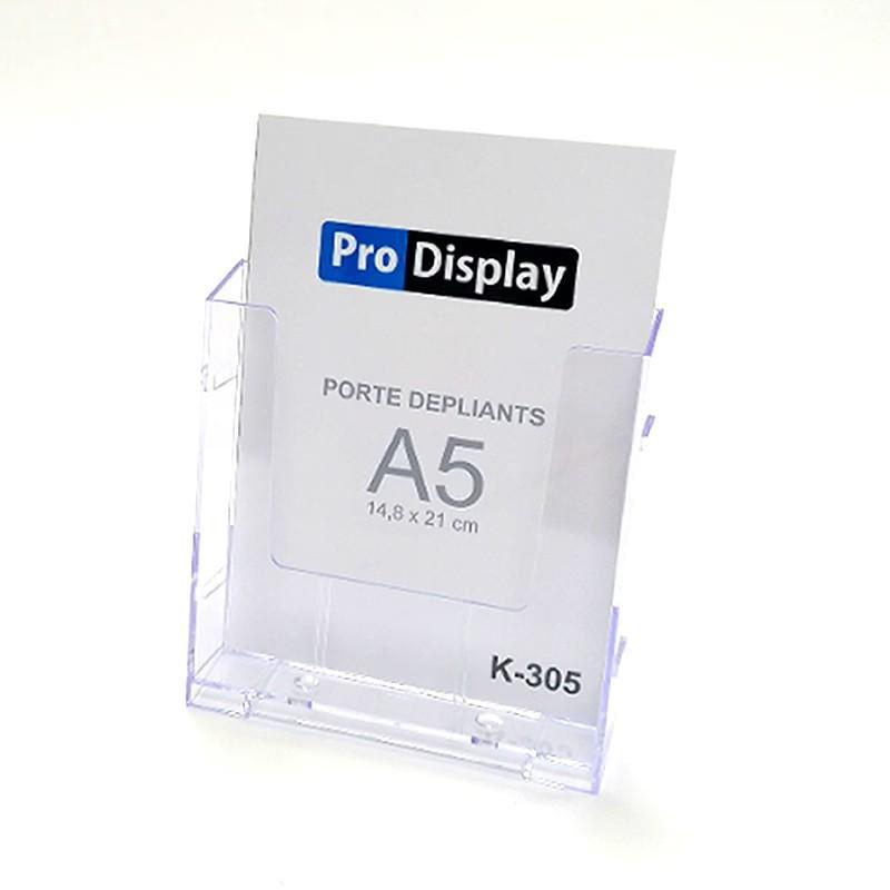 Display K-305, Porte Depliant une seule face 14.8 x 21 cm Transparent
