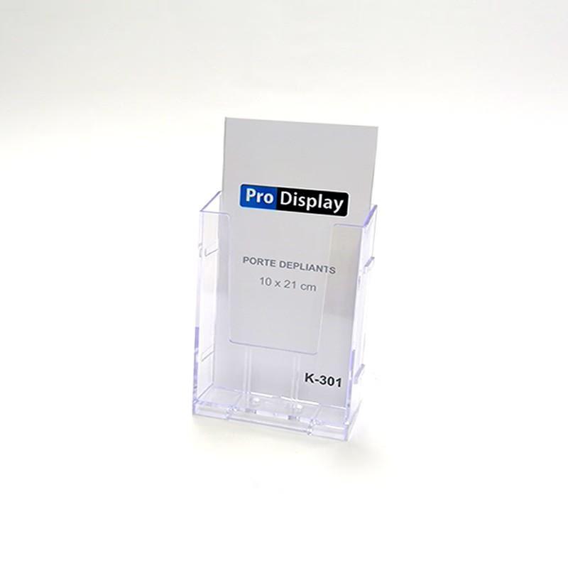 Display K-301, Porte Dépliant 10 x 21 cm Transparent