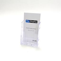 Display K-301, Porte Dépliant 10 x 21 cm Transparent